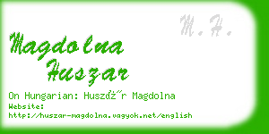 magdolna huszar business card